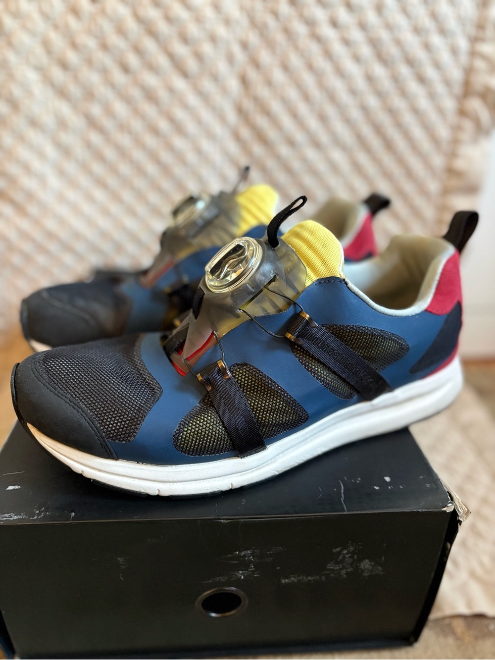 Women's Chalayan Hussein Puma CollectirAthletic Sneakers in Navy, Black & Yellow